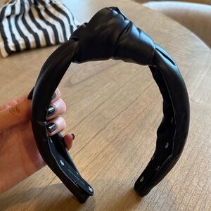 Lele Sadoughi Black Knotted Headband